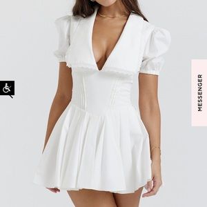 Piera House of CB mini white dress (new with tags)